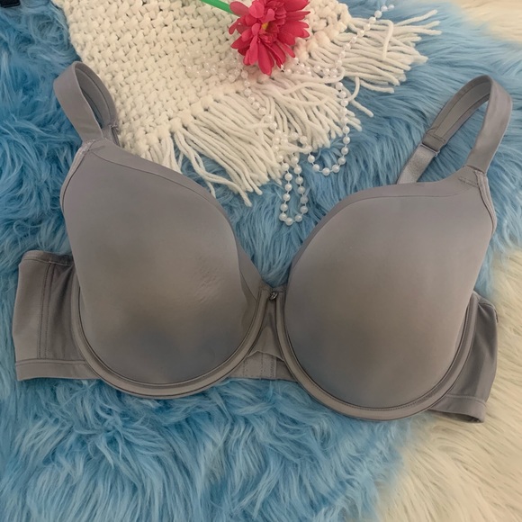 Lane Bryant Cacique Silver Full Coverage Lined Support Bra 40DD - Picture 1 of 4